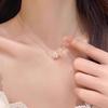 Sakura Women's Rose Gold Clavicle Necklace - Light Luxury Summer 2025, High-end Design