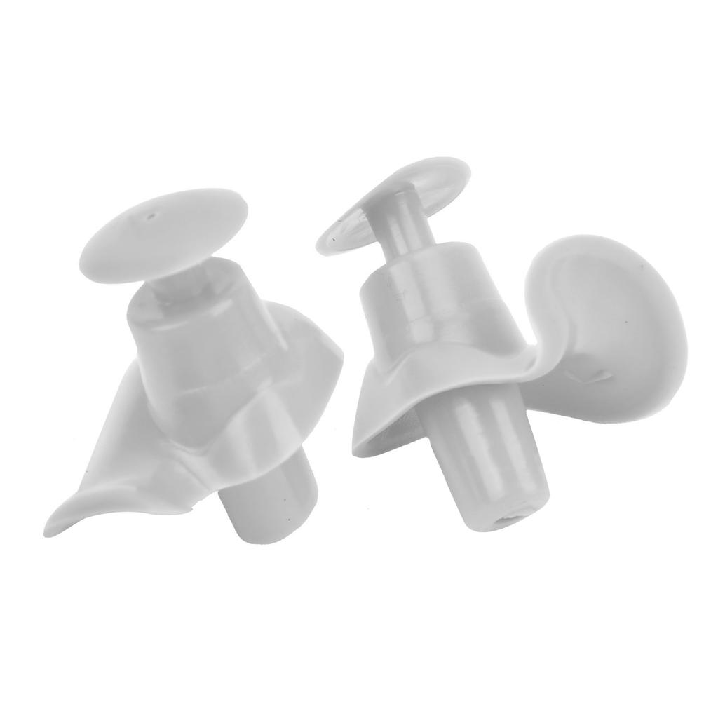 Silicone Waterproof DustProof Spiral Earplug for Children and Adults Swimming Accessory(Greyish White )