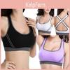 Kadınlar İçin Lüks Çapraz Sırt Pedli Spor Sütyeni Dikişsiz ve Nefes Alabilen Fitness Üstü
