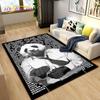 3D Cartoon Cute Panda Area Rug,Carpet Rug for Living Room Children's Room Decoration,Kid Play Crawl Soft Non-slip Floor Mat Gift