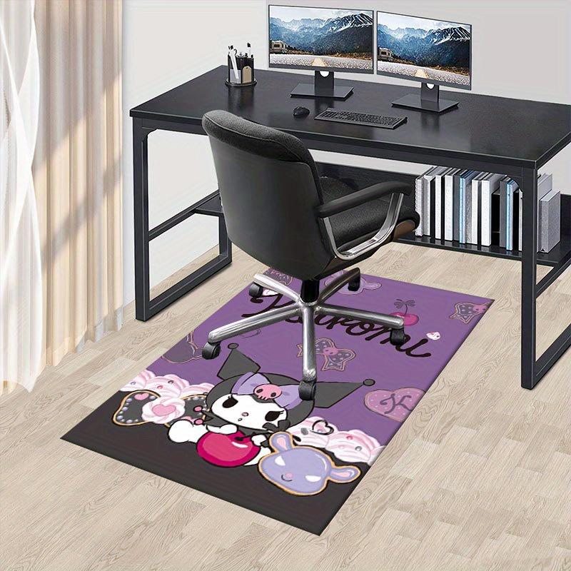 

1pc Sanrio Kuromi Mermaid Printed Office Carpet Rectangle Rug Under The Table,Perfect Room Decor for Living Room, Bedroom, Kitchen, Non-slip Floor Mat 60cm by 90cm