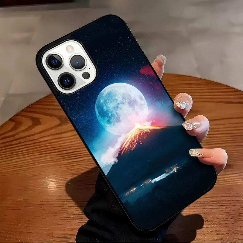 Space Sky Moon Phone Case For iPhone 17 Air 16 15 14 13 12 11 Pro Max Max Plus Bumper Case Cover