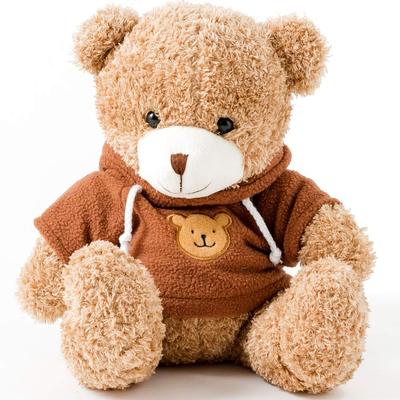 Plüschbär flauschiger Hoodie beige Kleidung Kinder Geburtstagsgeschenk