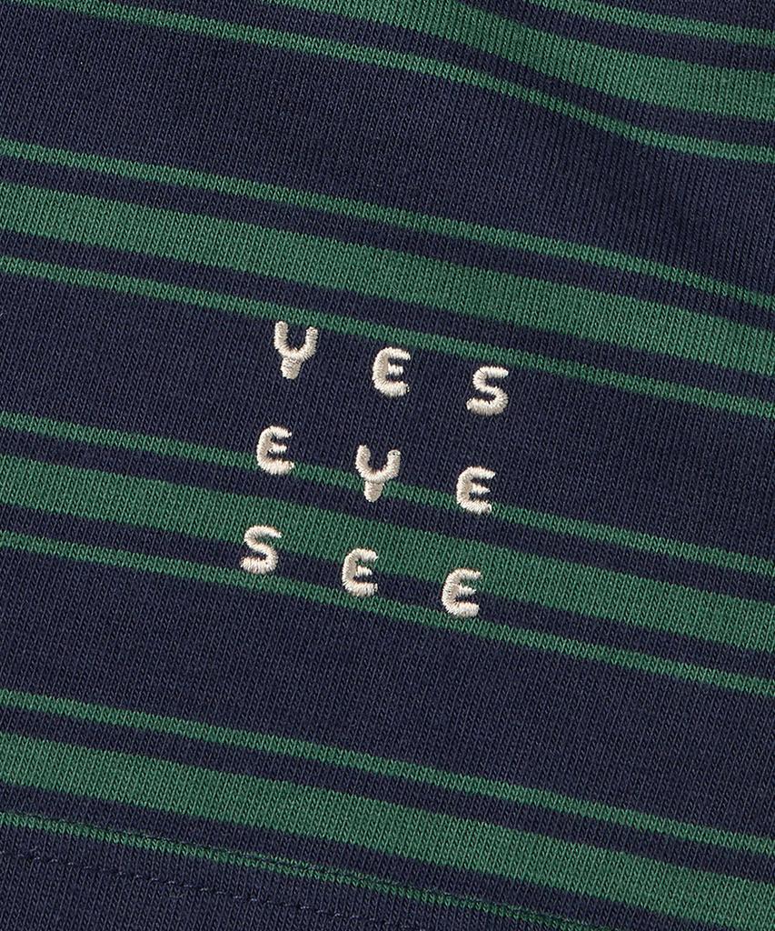 YESEYESEE Stripe Star Rugby Shirt Green