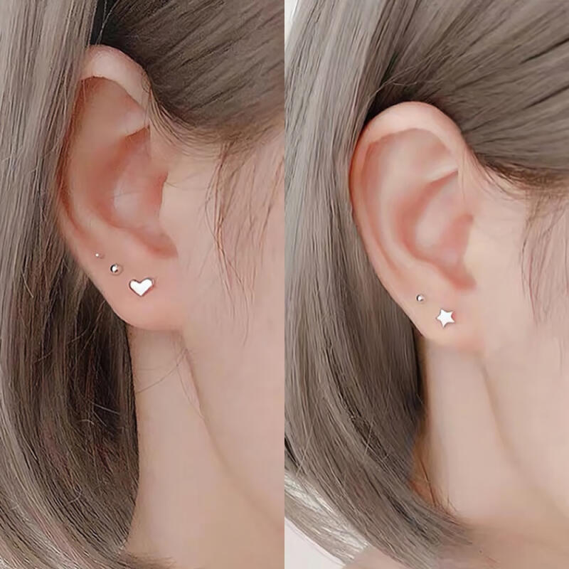 

Women s Sterling Silver Earrings Simple Daily Earrings Star stud earrings