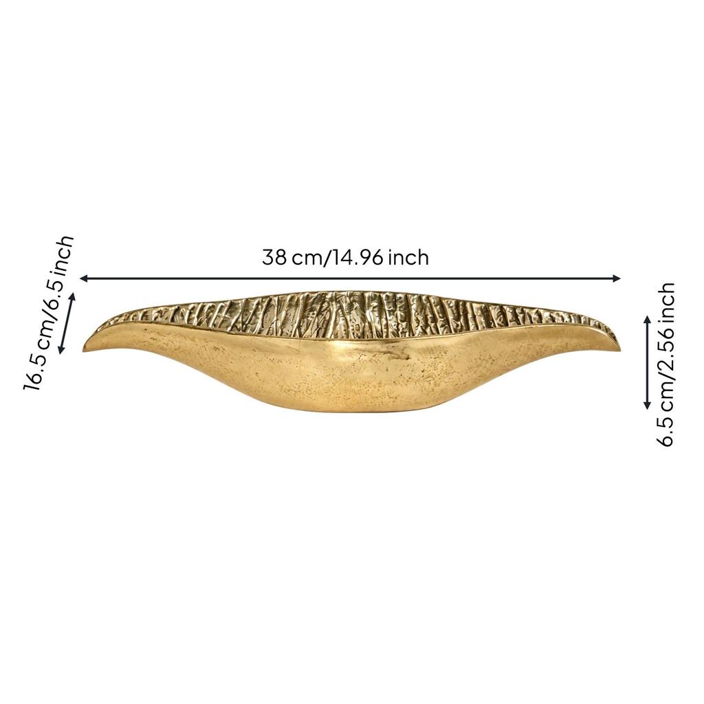 Aluminum Decorative Fruit Tray Versatile Leaf-Shaped