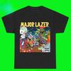 Major Lazer Guns Dont Kill People Black TShirt Size Harajuku Graphic T Shirts Oversized T Shirt Summer Cotton