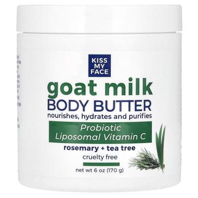 Manteiga Corporal de Leite de Cabra, Alecrim + Melaleuca, 170G(6Oz)