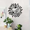 Metal Family Name Sign, Personalized Wall Art, Housewarming Gift, Wedding Decor, Metal Monogram