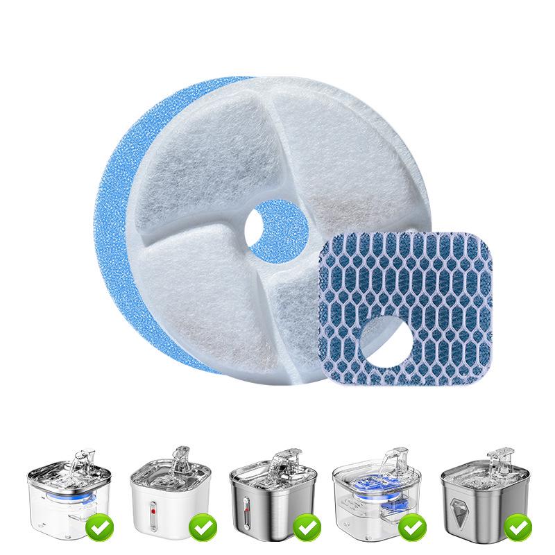 

Smart Stainless Steel Pet Water Fountain with Sensor and Filter Pack of 8 Filters