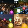 Solar Ball Lights Outdoor Waterproof,16 RGB Color Remote Changing ,Garden Landscape Lighting w/ Stakes for Yard Patio Pathway