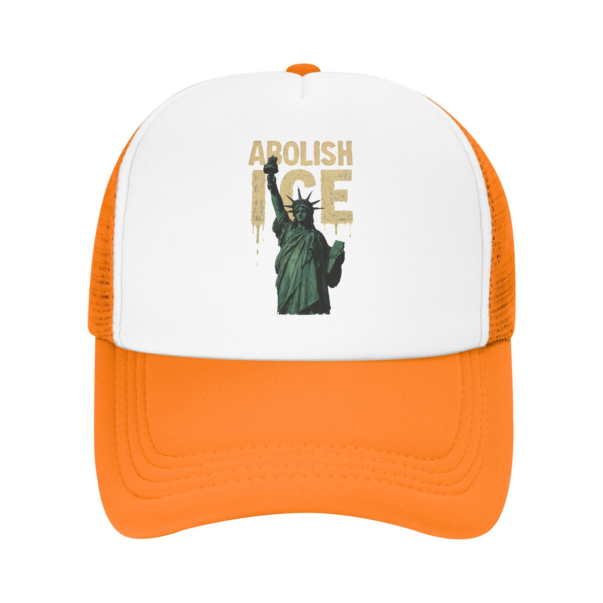 

Abolish Ice Casual Baseball Cap Running Hippie Trucker Hat Summer Breathable UnisexTeens y2k Cool Baseball Caps One Size
