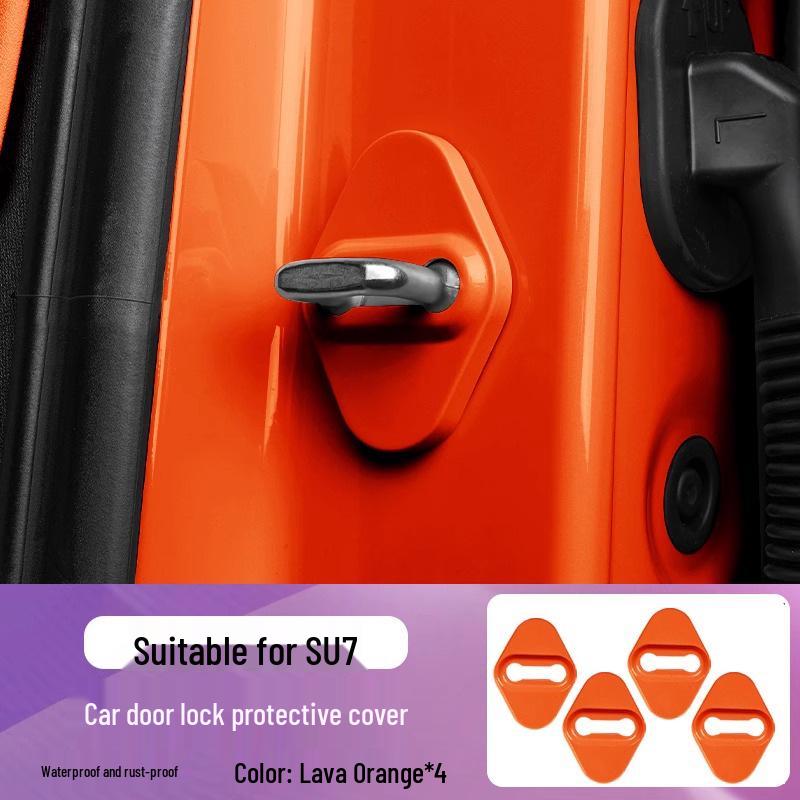 Xiaomi SU7 Car Door Lock Protection Cover: Rust-Proof ABS Buckle and Limiter Accessory