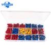 520PCS Assorted Spade Terminals Insulated Cable Connector Electrical Wire Crimp Butt Ring Fork Set Ring Lugs Rolled Kit