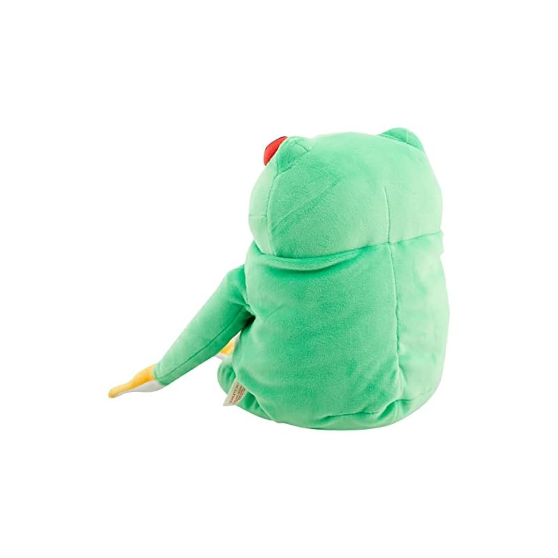 Shinada Global Mochi Series Mochikaeru Frog Green (Large) 22 x 22 x 30 cm Plush Frog Animal MOKR-0350G