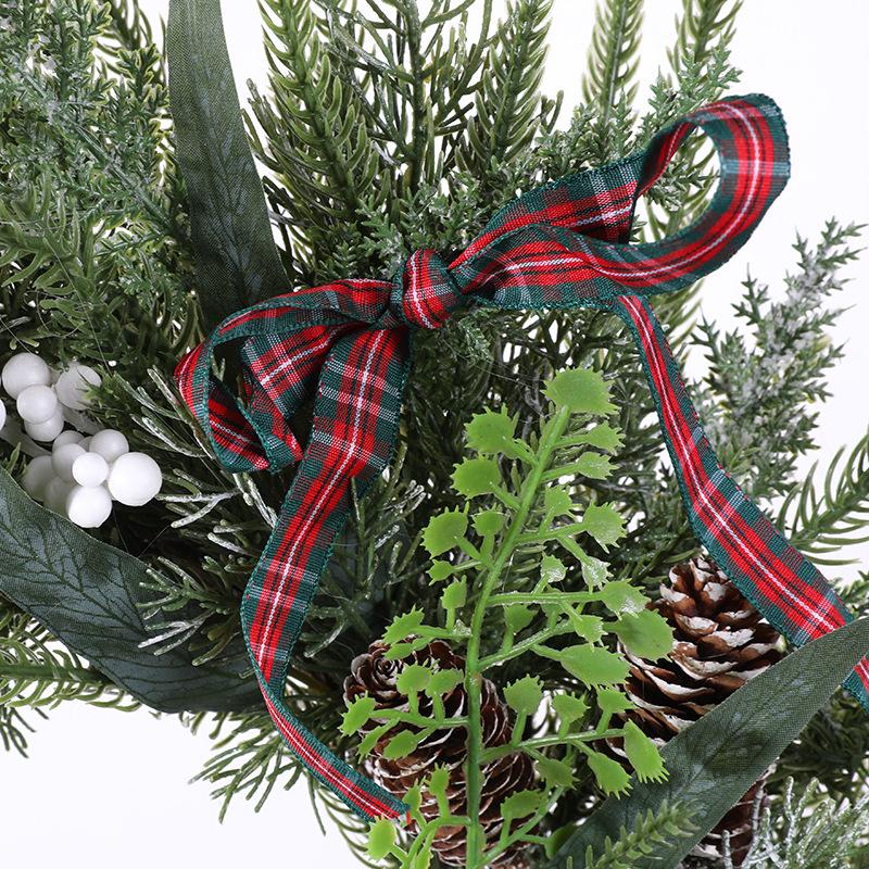 50Cm Christmas Wreath Door Hanging Door Decoration Shopping Mall Window Scene Arrangement Household Christmas Decoration Christmas Decoration