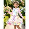 Girls' 3D Fantasy Animal Dress Long Sleeve Summer Spring Vacation Daily Holiday Princess Beautiful Sweet Kids 4-12 Years Casual Dress A Line Dress
