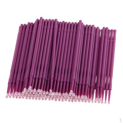 100 Stück Einweg-Verlängerungsbürsten Applikatoren Mascara Lila