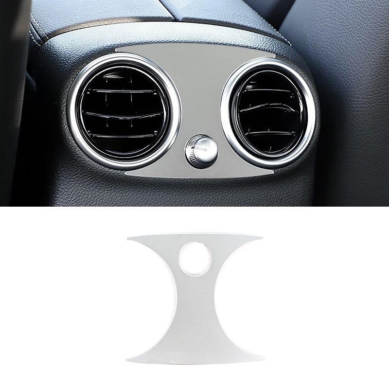 Aluminium Alloy Car Rear Air Condition Outlet Frame Decoration Sticker For Mercedes Benz C E GLC Class W205 W213 X253 2015-2018