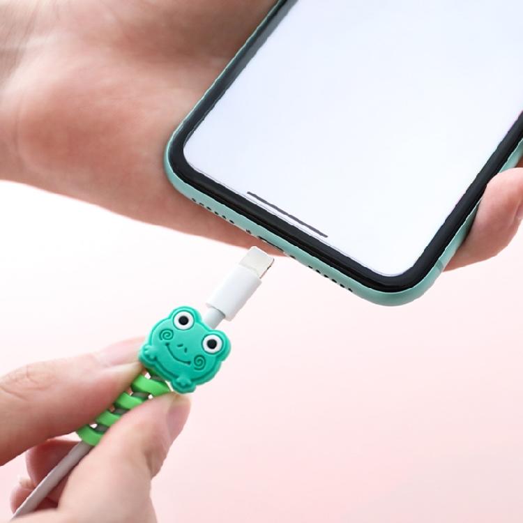 2 Stück USB-Datenkabel-Schutz Cartoon-Tier Ladekabel-Hülle Für USB-Laden