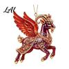 Durable Acrylic Ornament Goat Christmas Tree Pendant Hanging Ornament Not Easy To Fade Decorative Charms for Holiday And Car Decoration