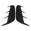 1 Pair Car Body Decoration Universal Carbon Fiber Pattern Soft Front Bumper Side  Air Flow Vent Cover Diy Accessories