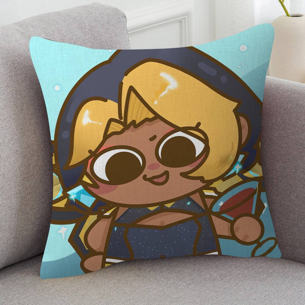 Game Overwatch Cute Cartoon Twodimensional Pillowcase Bedroom Sofa Cushion Cover Nap Pillow Cover