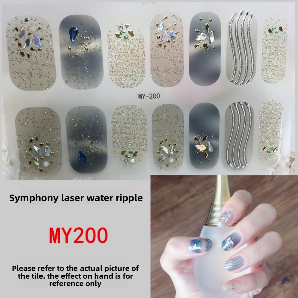 

Водонепроницаемая самоклеящаяся гель-пленка для ногтей без запекания, полная наклейка, весенне-летняя пленка для ногтей, бумага для ногтевой пленки