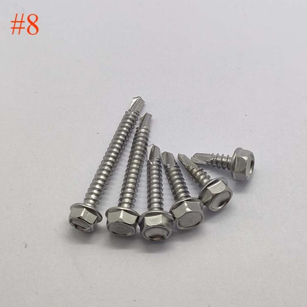 420pcs 410 Stainless Steel Hexagon + Round Head Cross Screws With Washer For  Home Appliances, Furniture, DIY Supplies Parts
