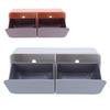 Makeup Box Wall Mounted  Cover Removable Washable Cotton Pad Organizer for Bathroom
