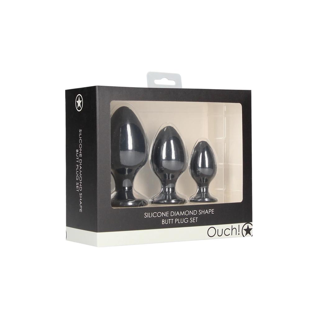 Ouch! Diamond Butt Plug Set by Shots