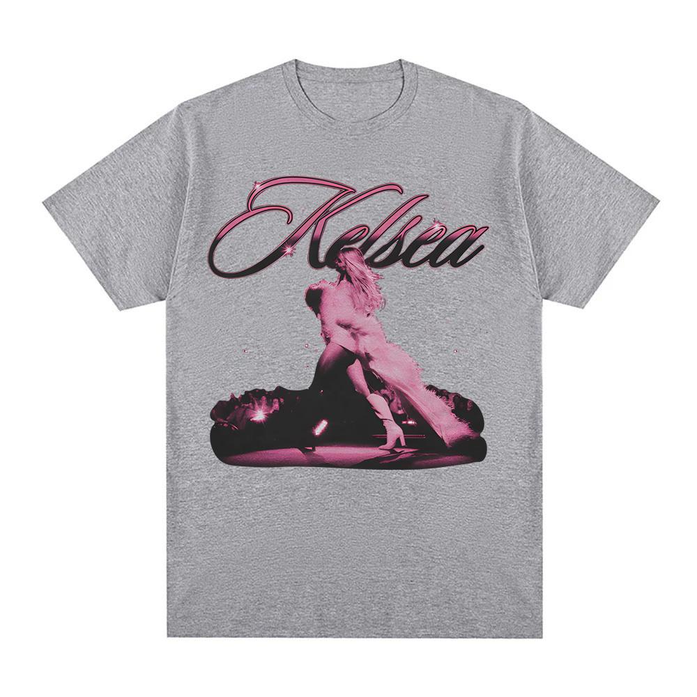 KELSEA VINTAGE PHOTO T-SHIRT Kelsea Ballerini High Quality Tshirt 100% Cotton Round Neck Hip Hop Style Short Sleeve Women/men Tees