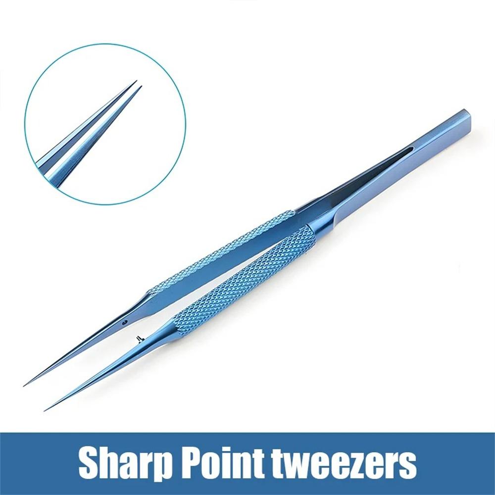 

14cm High Precision Alloy Tweezers Professional Fly Line Phone Electronic Motherboard Repairing Antimagnetic Electronics Forceps ZT