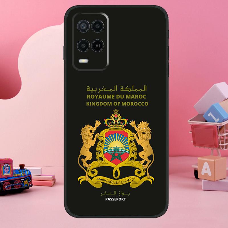 Marokko Flagge Marokkanische Hülle Für OPPO A74 A54 A94 A15 A16 A17 A57 A77 A57s A52 A72 A91 A93 A96 A5 A9 A31 A53 Hülle