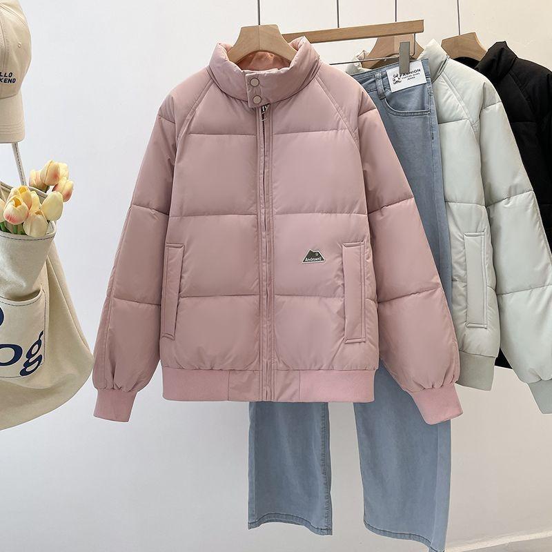 Stand-up Collar Winter New Cotton-padded Clothes Versatile Thickened Loose Warm Jacket Cotton-padded Jacket Bread Couple Cotton-padded Clothes