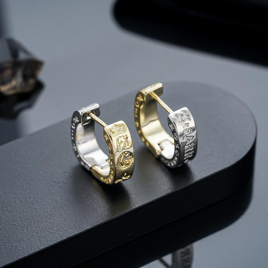 Stud Earrings Men's Trendy Ear Buckles Personalized Versatile Earrings Women's High-end Jewelry Accessories Earrings