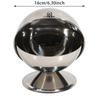 1pcs Leak-proof Storage Jar, Stainless Steel Spherical Seasoning Jar with Flip Lid - Perfect for Storing Seasonings and Candies