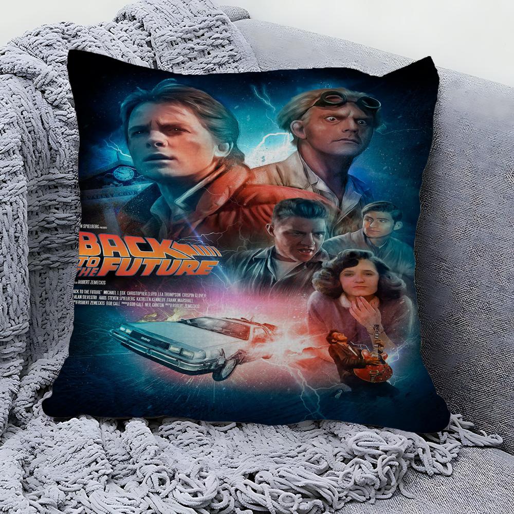 

Back To The Future Personalized Pillow Dust Cover Bedroom Kids Party Decoration Pillowcase Birthday Children Gift 40x40 cm
