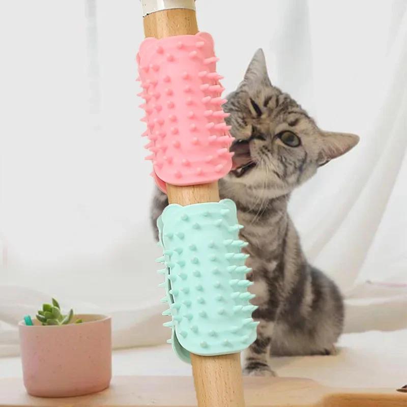 Cat Scratching Comb Silicone Table Leg Scratching Tool Cat Hair Removal Massage Brush Cat Toy Self Cleaning Soothing Pet Supplie