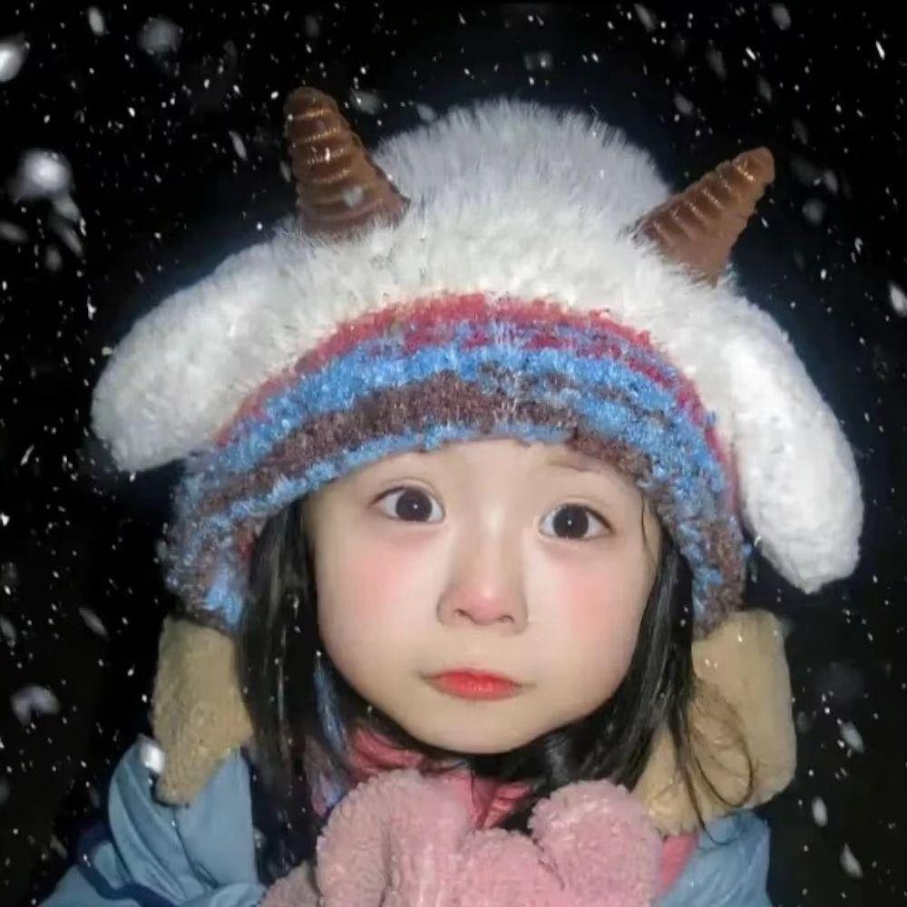 Korean Style Ear Protection Hat Soft Women Fluffy Hat Plush Pullover Hats Autumn and Winter