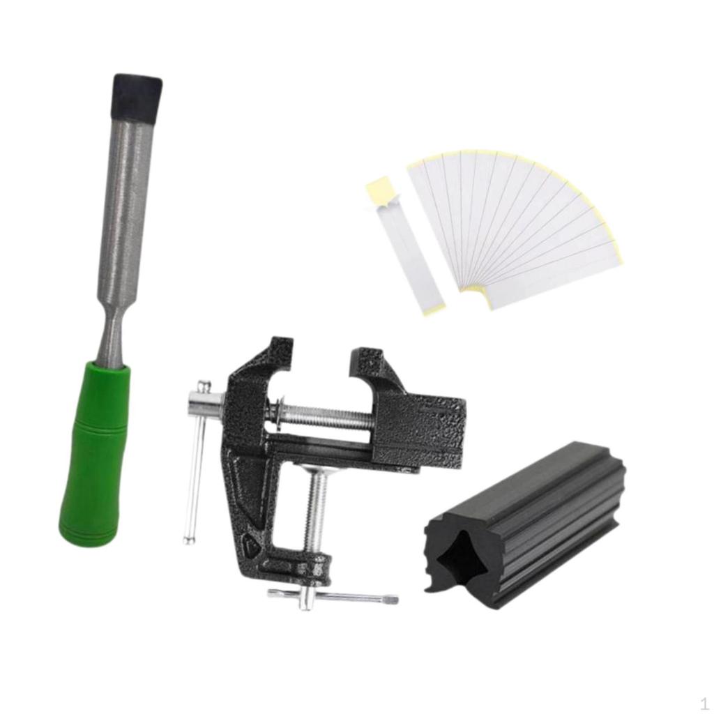 Complete Golf Club Grip Kit Featuring Tape Strips and Vise