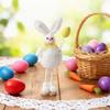 Huggable Material Easter Rabbit Figurine Creative Design Easter Home Decoration  Party Gift