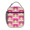 1 Piece Portable Lunch Container Pink Glasses Boy Zipper Closure Durable Pocket Saiki Kusuo For Lunch Box Bag
