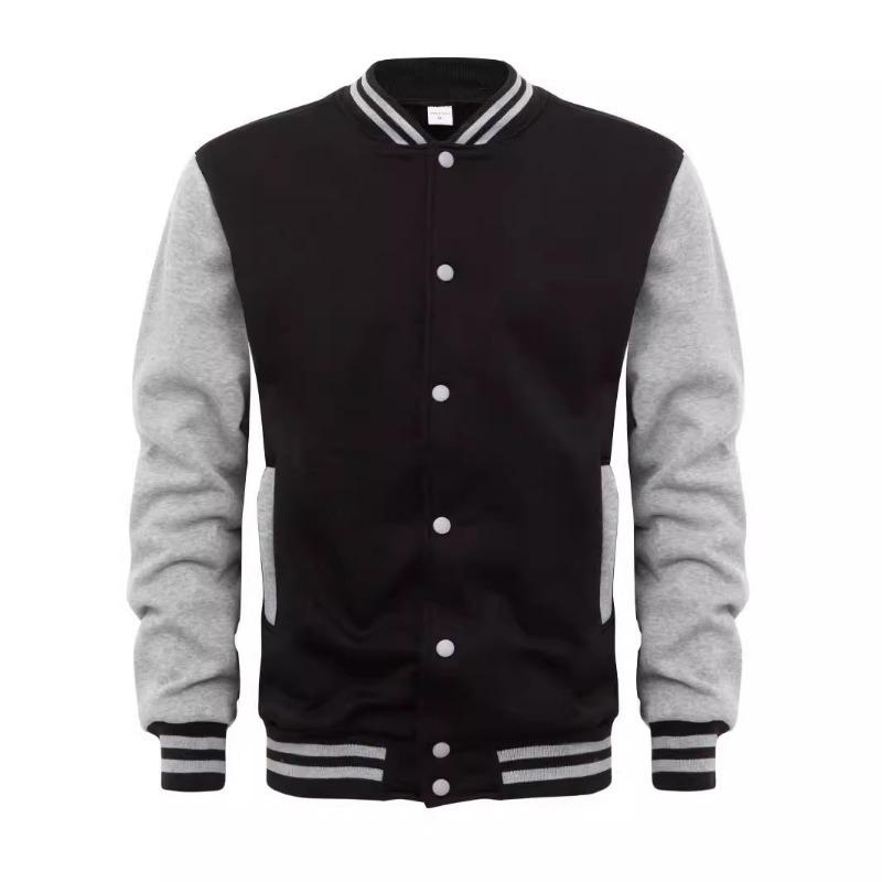 Heren Casual Enkelrijige Baseballjack Sweatshirt Polyester