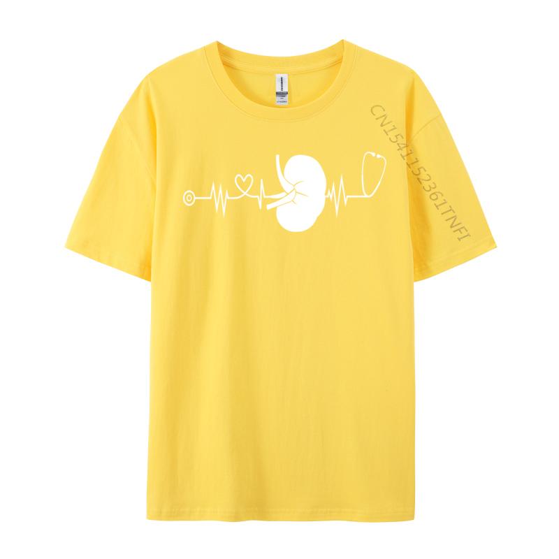 Dialysis Technician Nurse Kidney Heartbeat Dh Mtb Mountain Bike T Shirt For Men Printed On Tops Tees Loose Tops & Tees Street