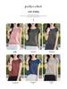Women's V-Neck Lyocell Linen Knit T-Shirt - Spring/Summer 2026