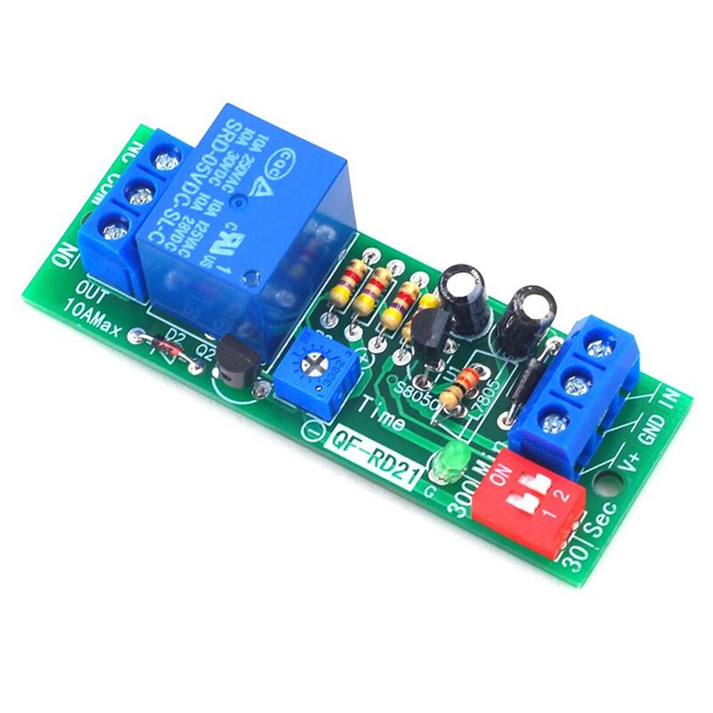 5V 12V 24V Power-Off Delay Disconnect Relay Module Power-Off Delay Module Delay Circuit Anti-Restart for Auto Close When Timeout Relays 5