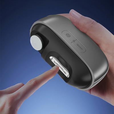 Electric Nail Clipper with LED Light Portable Kids Adults Seniors Multi-functional Fingernail File Cutter Polisher Automatic Baby Nail Trimmer