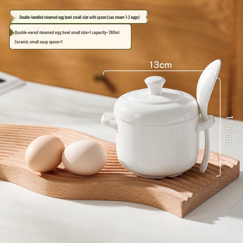Ceramic Double-Lid Stew Pot with Spoon