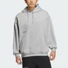 Adidas Small Logo Hoodie With Letter Details Men Hoodie Medium-Heather-Grey IZ1607